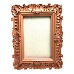 Sicura Italian Baroque Frame Mauve Ornate Resin 4x6 Vintage